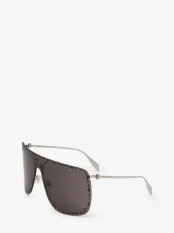 Jewelled Skull Mask Sunglasses in ><noscript><img width=