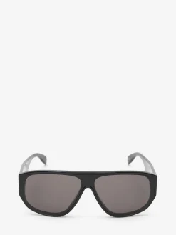 McQueen Graffiti Mask Sunglasses in >Alexander McQueen Online