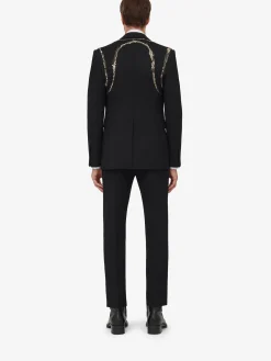 Men's Crystal Harness Single-breasted Jacket in ><noscript><img width=