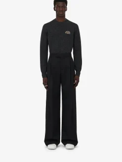 Men's Crystal Seal Logo Jumper in >Alexander McQueen Cheap