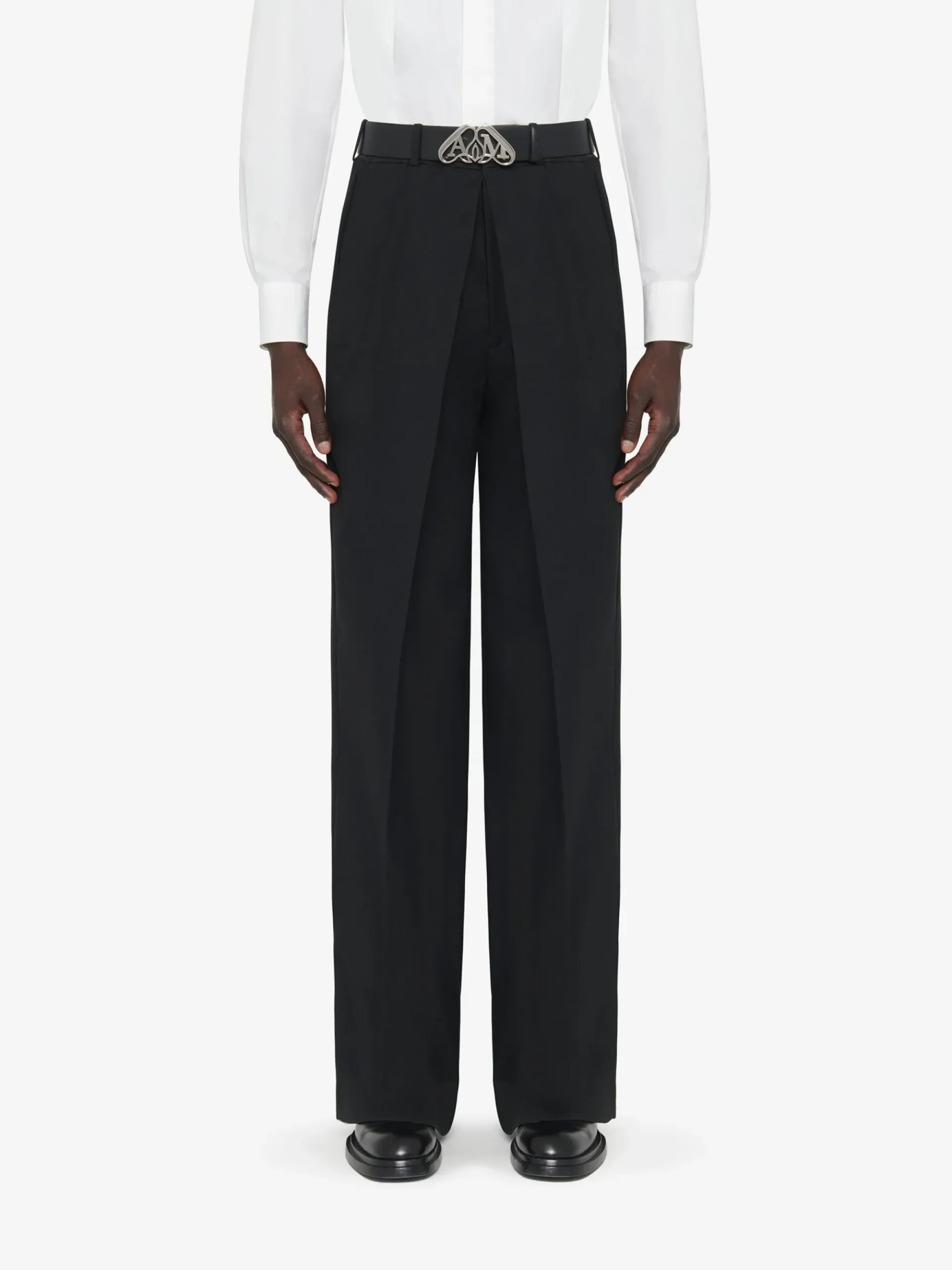 Men's Deep Pleat Tailored Trousers in >Alexander McQueen Cheap