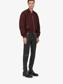 Men's Detachable Sleeve Bomber Jacket in ><noscript><img width=