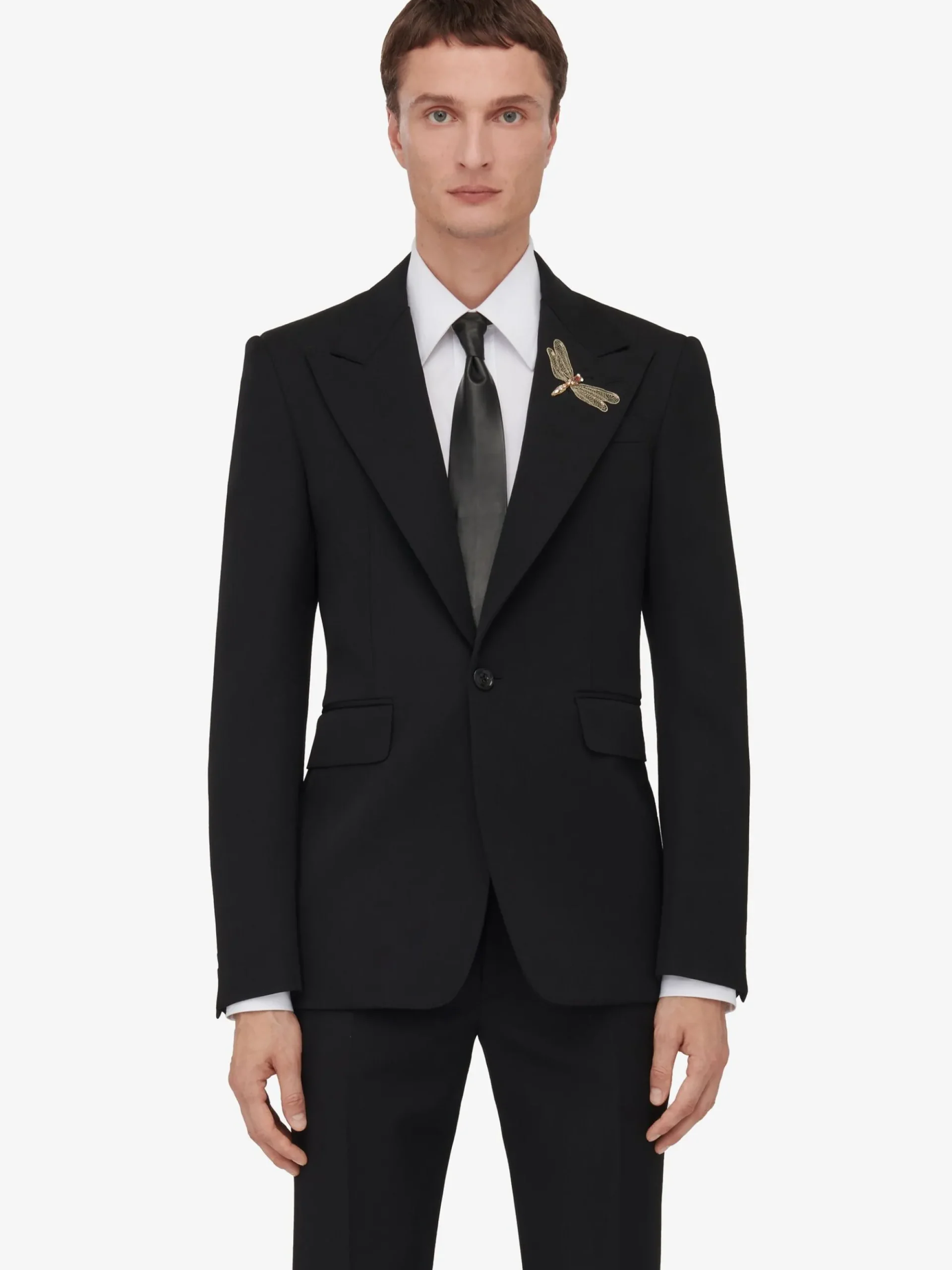 Men's Dragonfly Applique Single-breasted Jacket in >Alexander McQueen Cheap