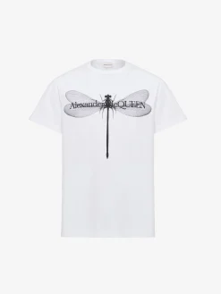 Men's Dragonfly T-shirt in >Alexander McQueen Fashion