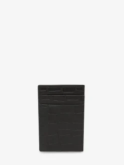 Men's Embossed Croc Card Holder in ><noscript><img width=