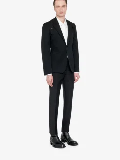 Men's Embroidered Harness Single-breasted Jacket in ><noscript><img width=