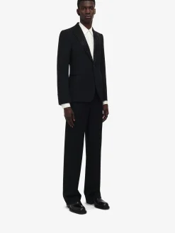 Men's Embroidered Lapel Single-breasted Jacket in ><noscript><img width=
