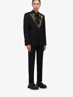 Men's Embroidered Single-breasted Jacket in ><noscript><img width=