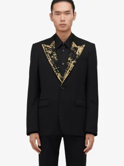 Men's Embroidered Single-breasted Jacket in ><noscript><img width=
