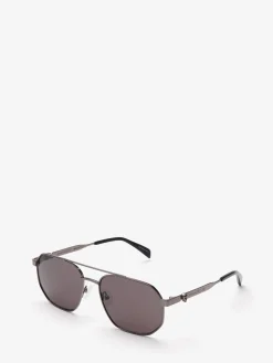 Men's Floating Skull Metal Caravan Sunglasses in ><noscript><img width=