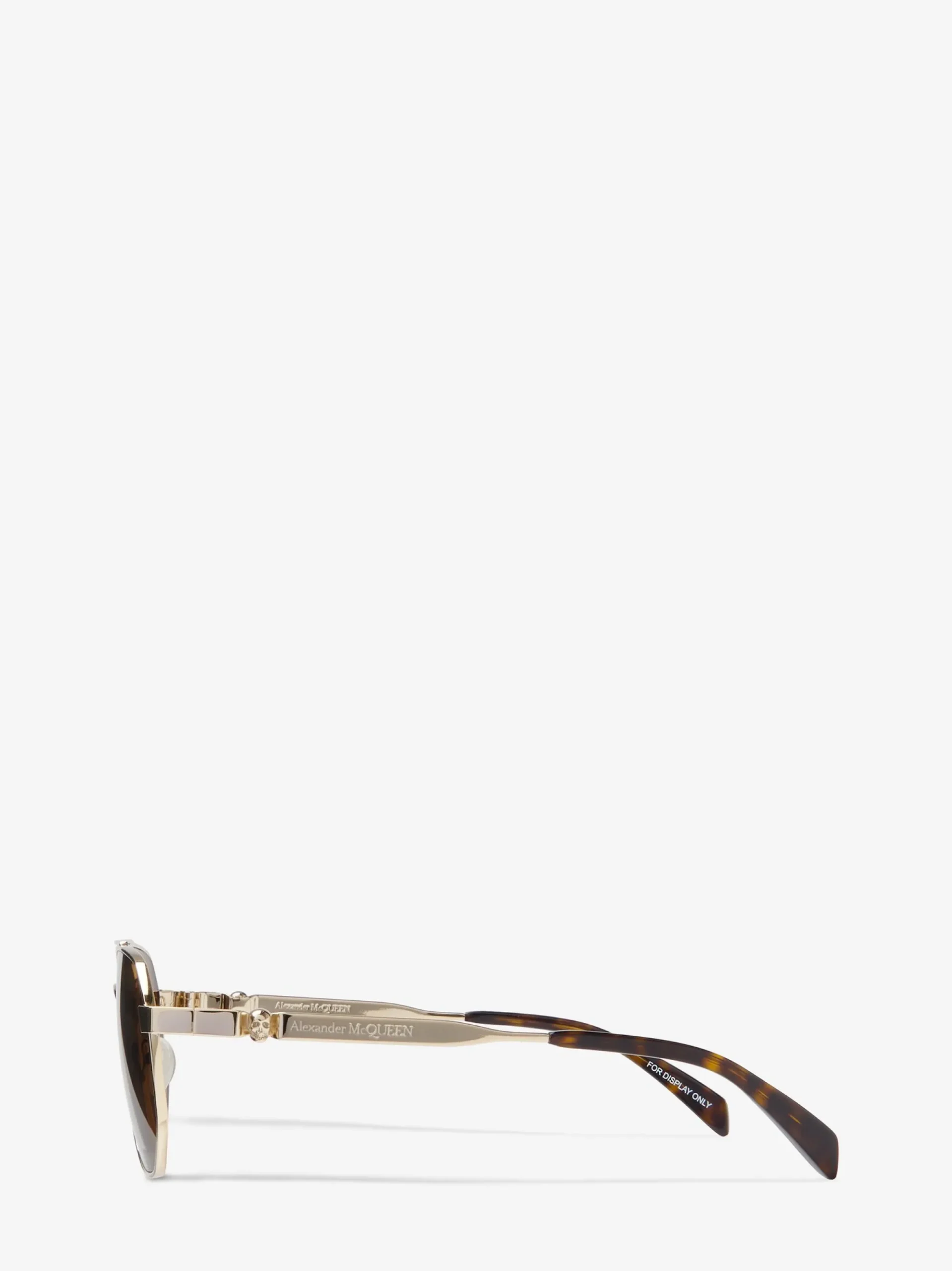 Men's Floating Skull Metal Caravan Sunglasses in >Alexander McQueen Flash Sale