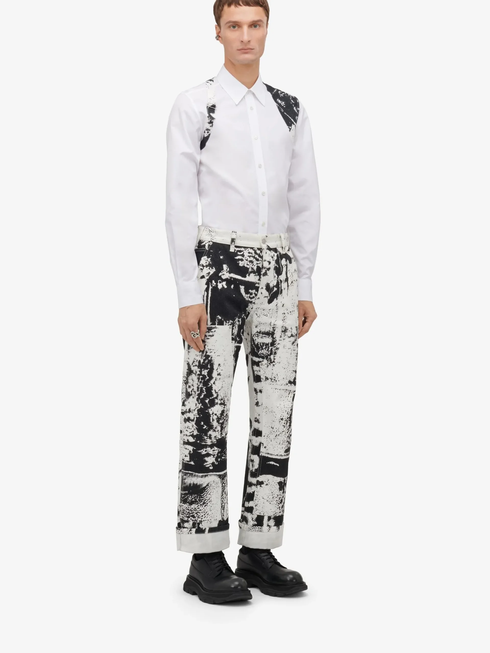 Men's Fold Harness Shirt in >Alexander McQueen Best Sale
