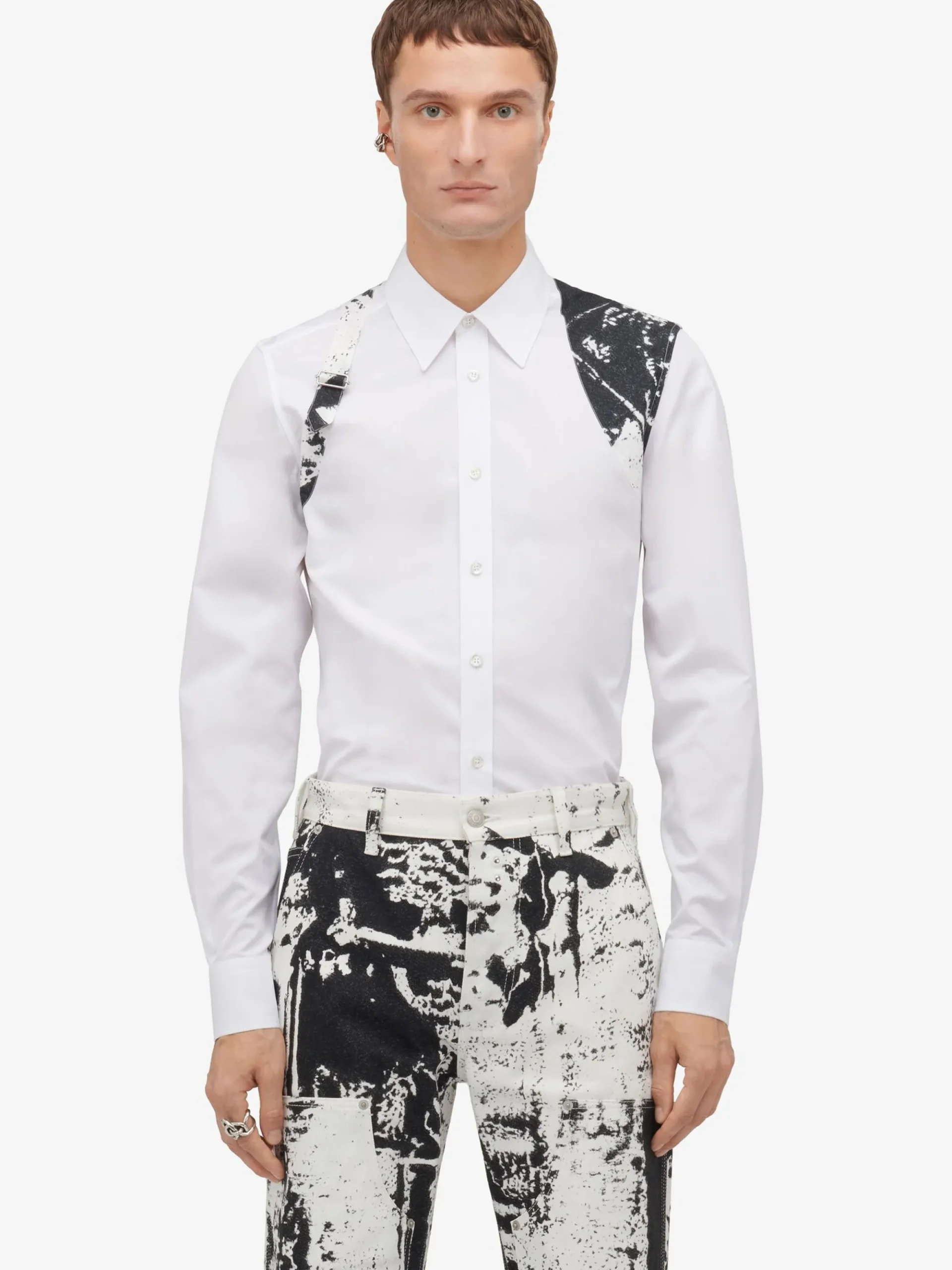 Men's Fold Harness Shirt in >Alexander McQueen Best Sale