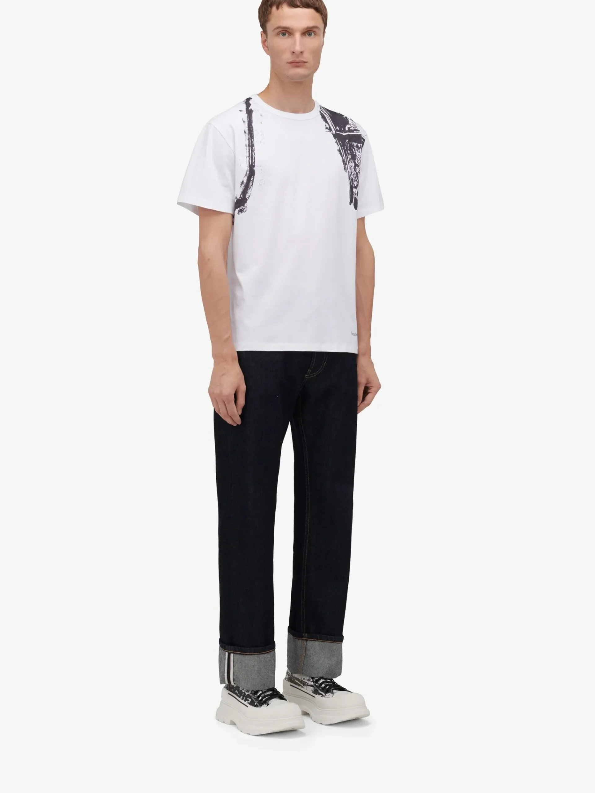 Men's Fold Harness T-shirt in >Alexander McQueen Online