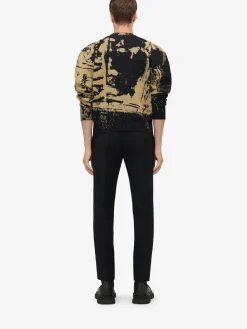 Men's Fold Jacquard Jumper in ><noscript><img width=