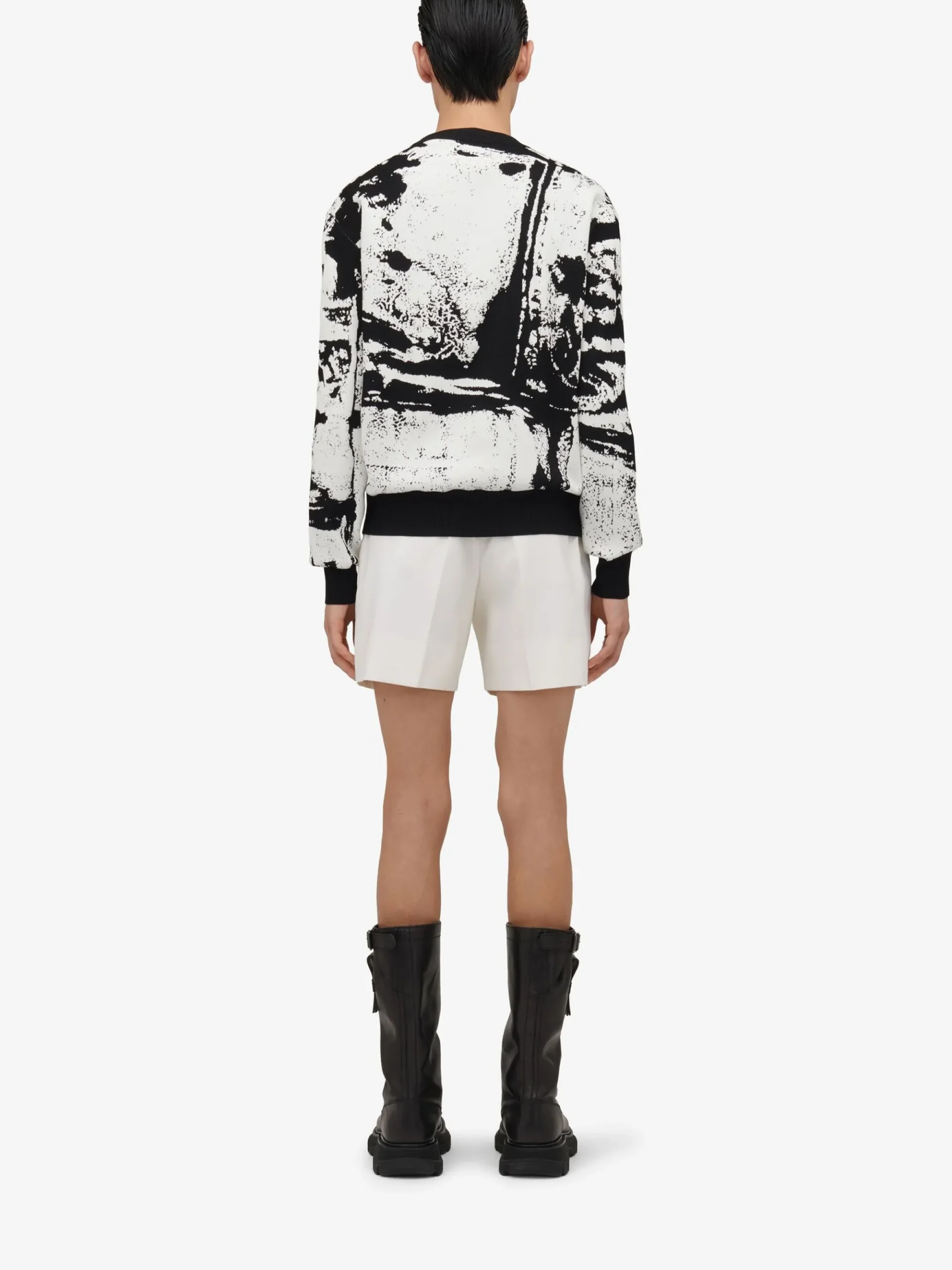 Men's Fold Skull Jacquard Jumper in >Alexander McQueen Discount