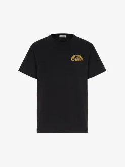 Men's Half Seal Logo T-shirt in >Alexander McQueen Shop