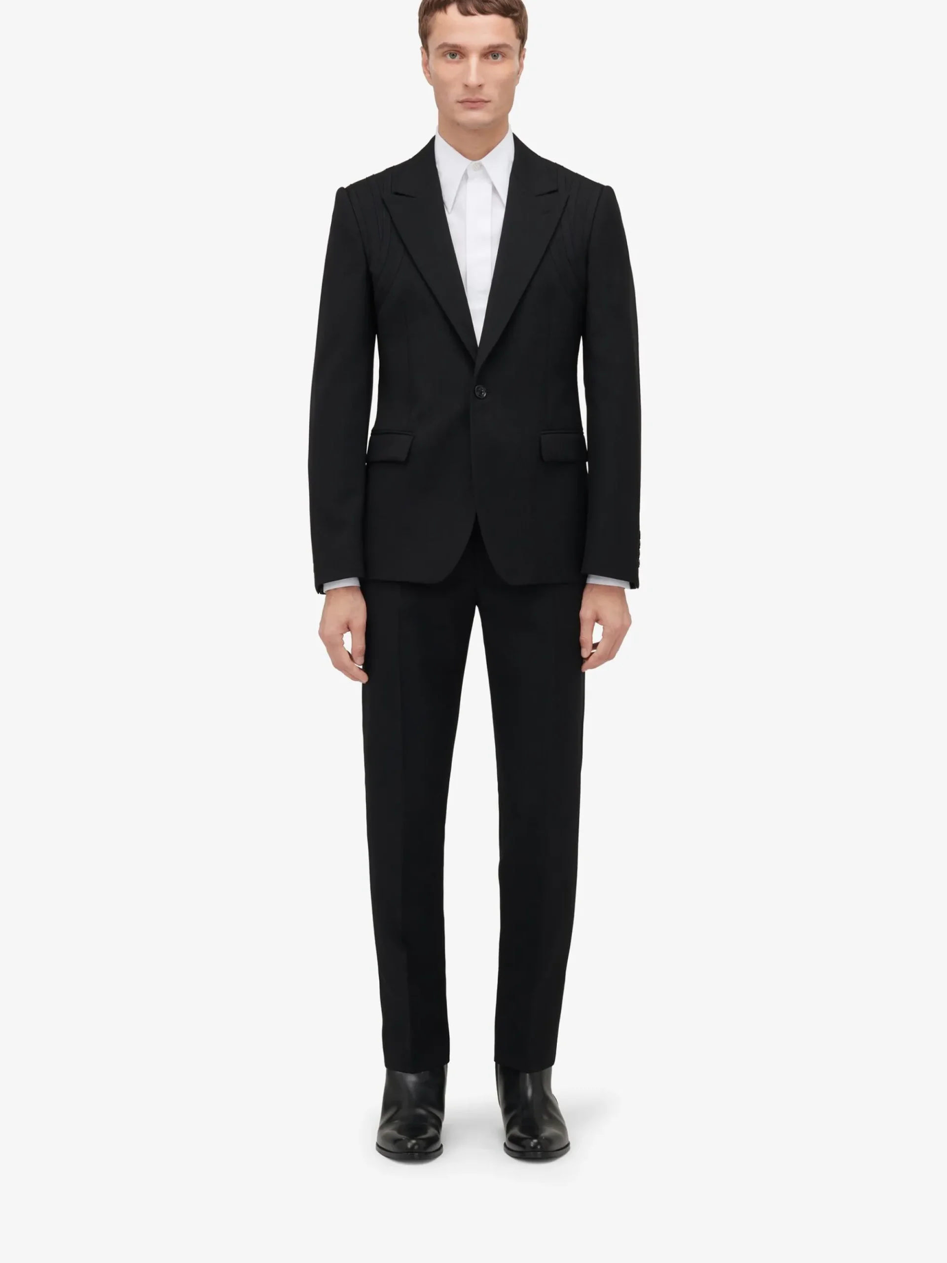 Men's Harness Single-breasted Jacket in >Alexander McQueen New