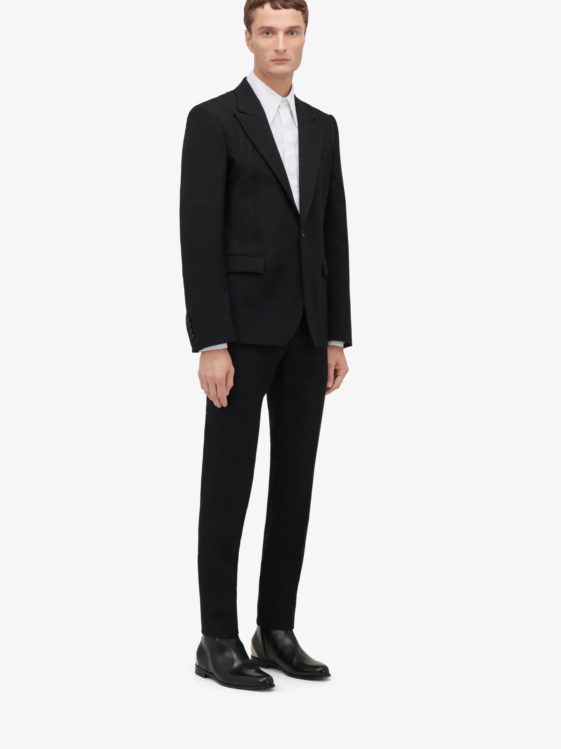 Men's Harness Single-breasted Jacket in >Alexander McQueen New