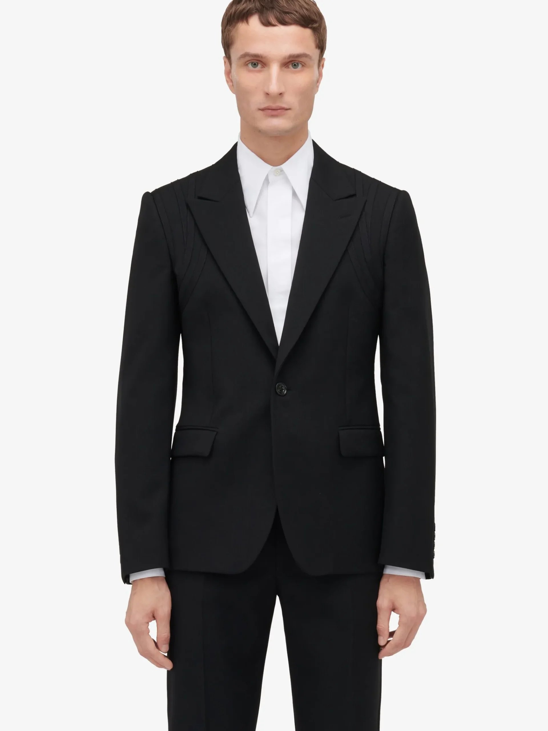 Men's Harness Single-breasted Jacket in >Alexander McQueen New