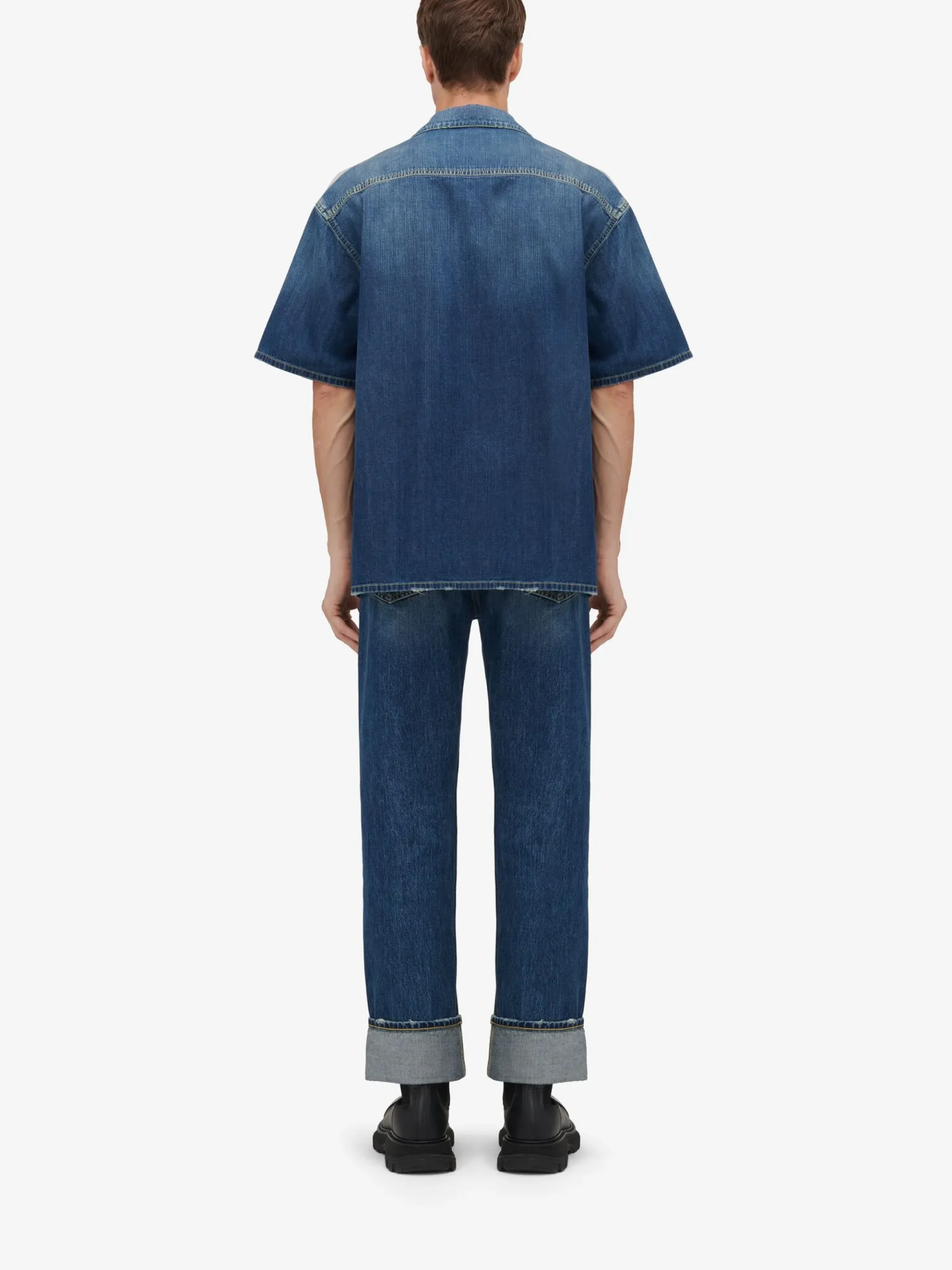 Men's Hawaiian Denim Shirt in >Alexander McQueen Online