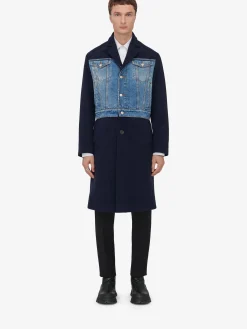 Men's Hybrid Overcoat in >Alexander McQueen Cheap