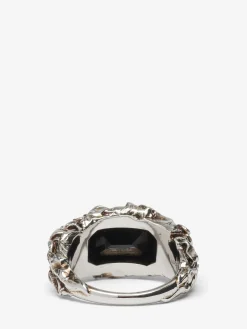 Men's Ivy Skull Ring in ><noscript><img width=