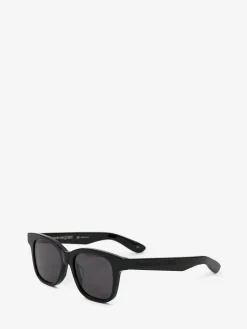 Men's McQueen Angled Rectangular Sunglasses in ><noscript><img width=