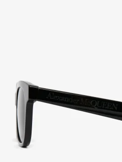 Men's McQueen Angled Rectangular Sunglasses in ><noscript><img width=