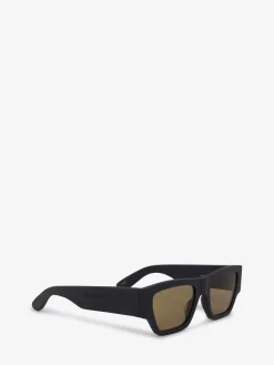 Men's McQueen Angled Rectangular Sunglasses in ><noscript><img width=