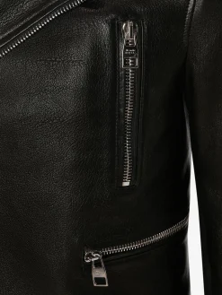 Men's McQueen Classic Leather Biker Jacket in ><noscript><img width=