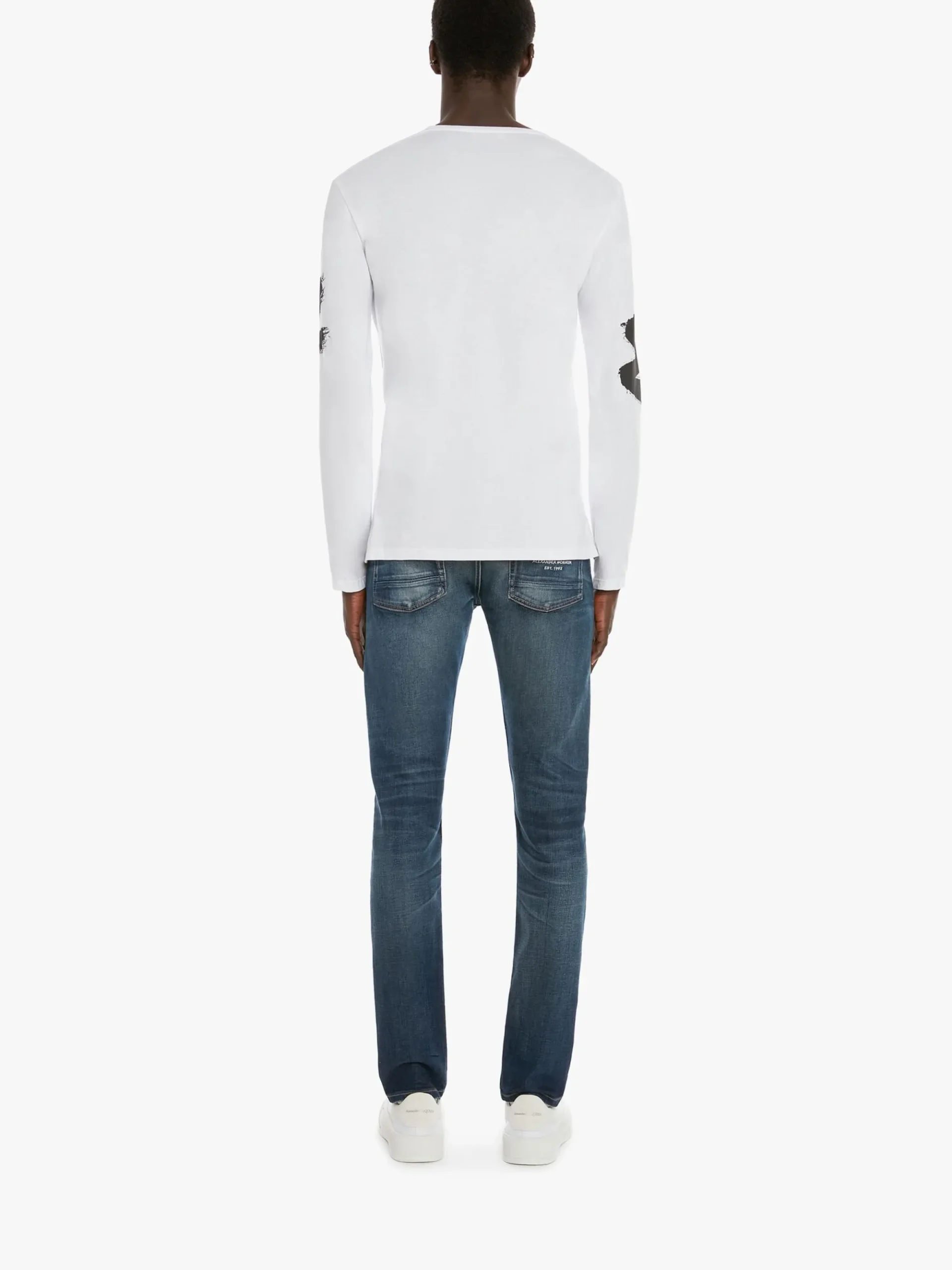 Men's McQueen Graffiti Denim Jeans in >Alexander McQueen Discount