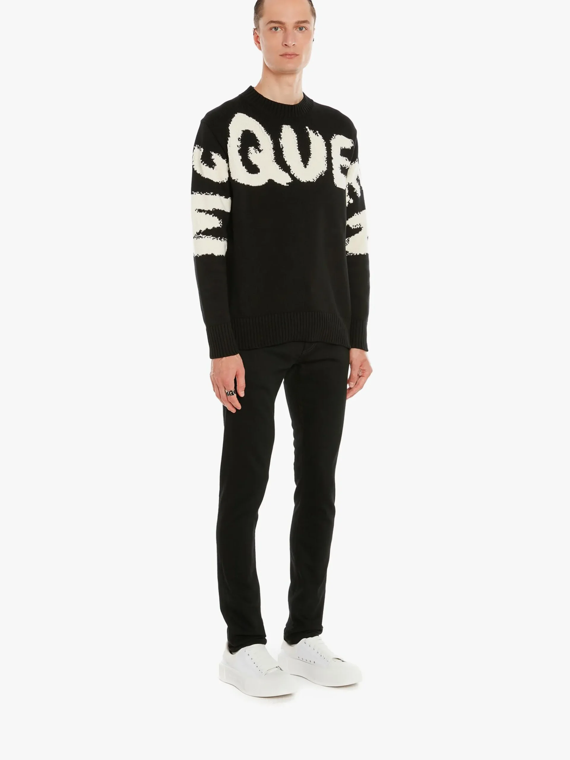 Men's McQueen Graffiti Denim Jeans in >Alexander McQueen Store