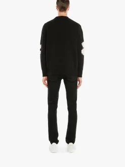 Men's McQueen Graffiti Denim Jeans in ><noscript><img width=