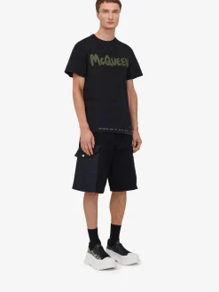 Men's McQueen Graffiti T-shirt in ><noscript><img width=