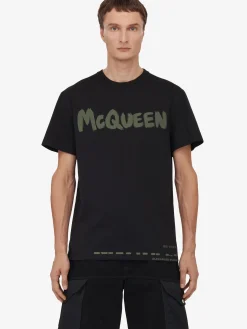Men's McQueen Graffiti T-shirt in ><noscript><img width=