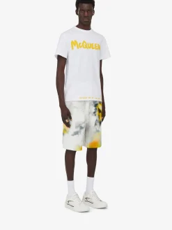 Men's McQueen Graffiti T-shirt in ><noscript><img width=