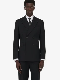 Men's Neat Shoulder Double-breasted Jacket in >Alexander McQueen Store