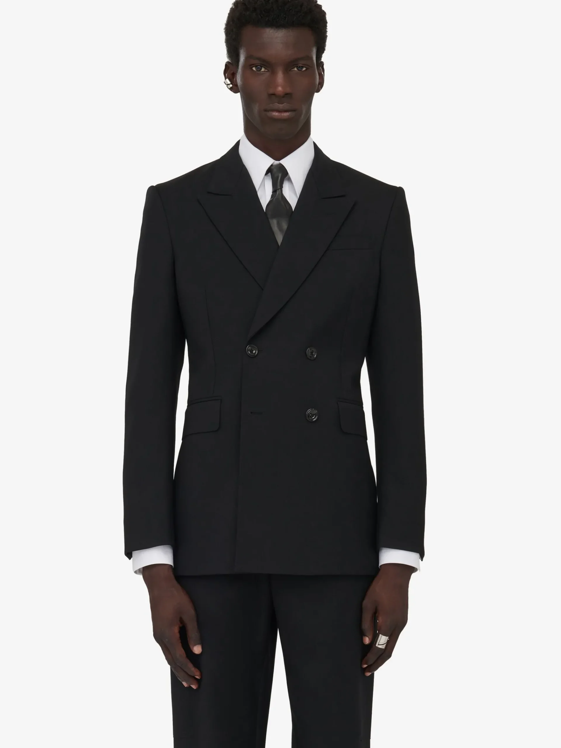 Men's Neat Shoulder Double-breasted Jacket in >Alexander McQueen Store
