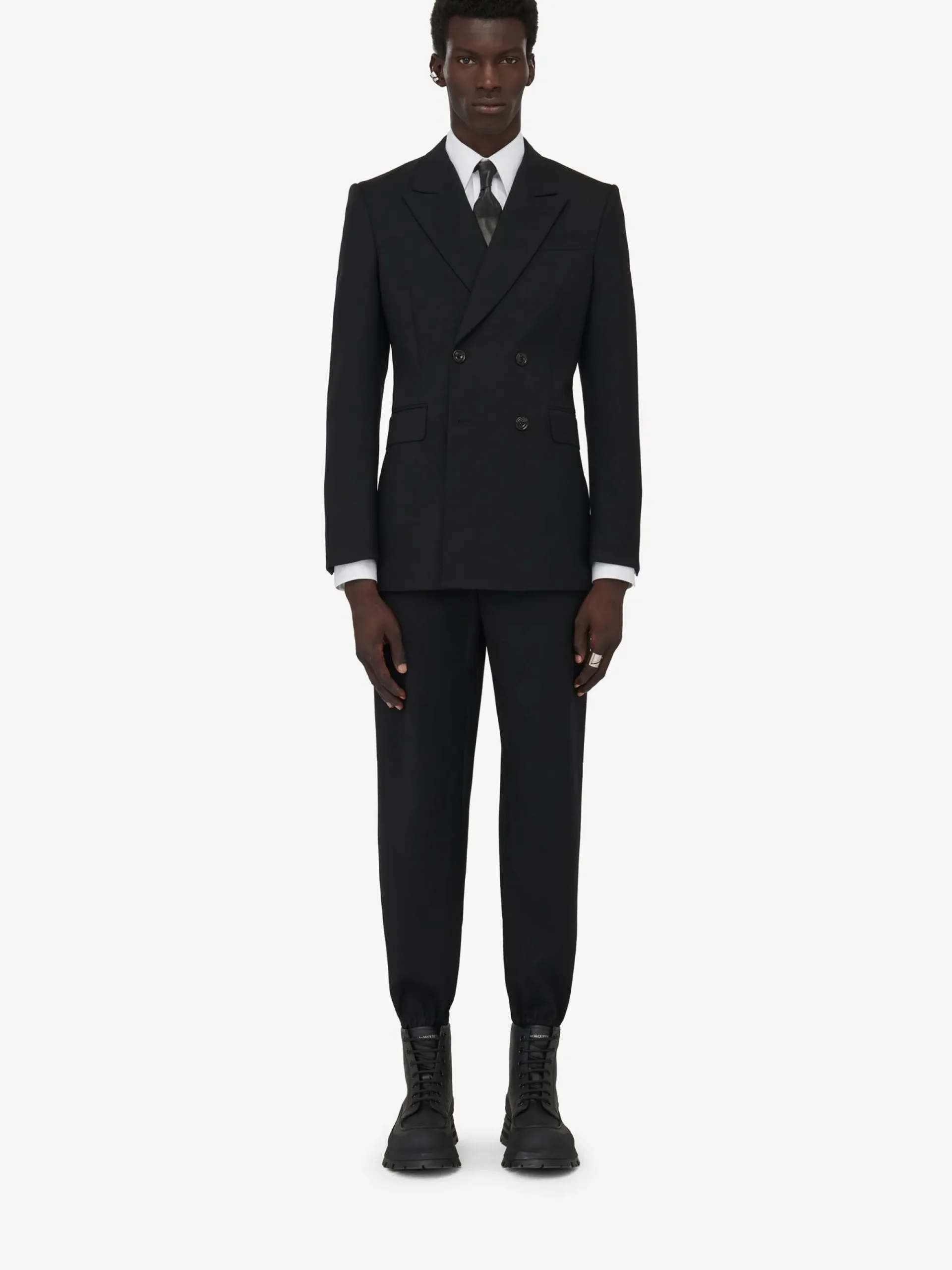 Men's Neat Shoulder Double-breasted Jacket in >Alexander McQueen Store
