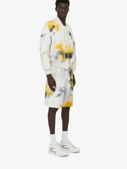 Men's Obscured Flower Bomber Jacket in ><noscript><img width=