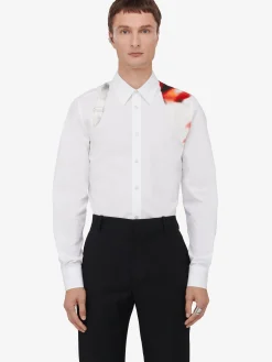Men's Obscured Flower Harness Shirt in ><noscript><img width=