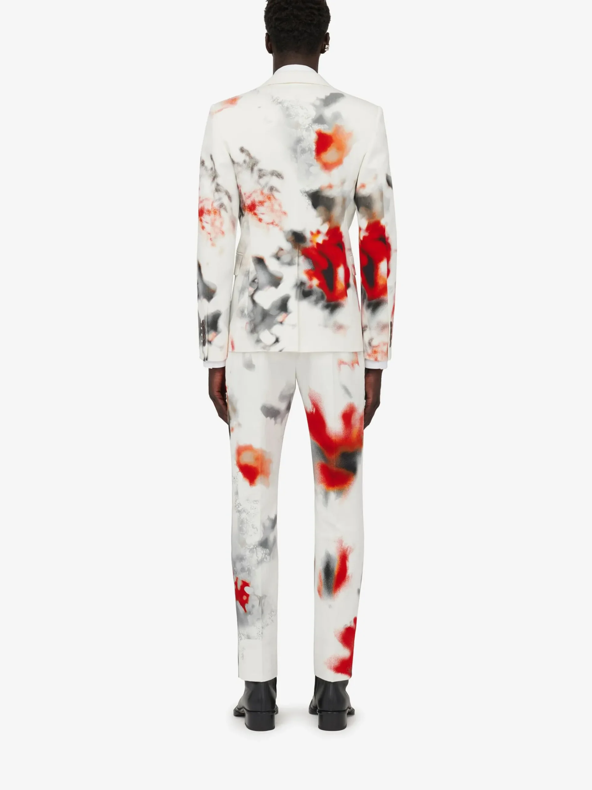 Men's Obscured Flower Single-breasted Jacket in >Alexander McQueen Cheap