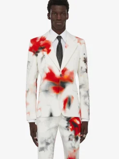 Men's Obscured Flower Single-breasted Jacket in ><noscript><img width=