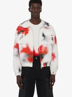 Men's Obscured Flower Windbreaker in ><noscript><img width=