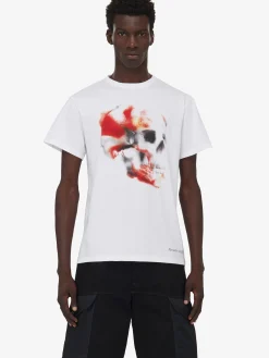 Men's Obscured Skull T-shirt in ><noscript><img width=