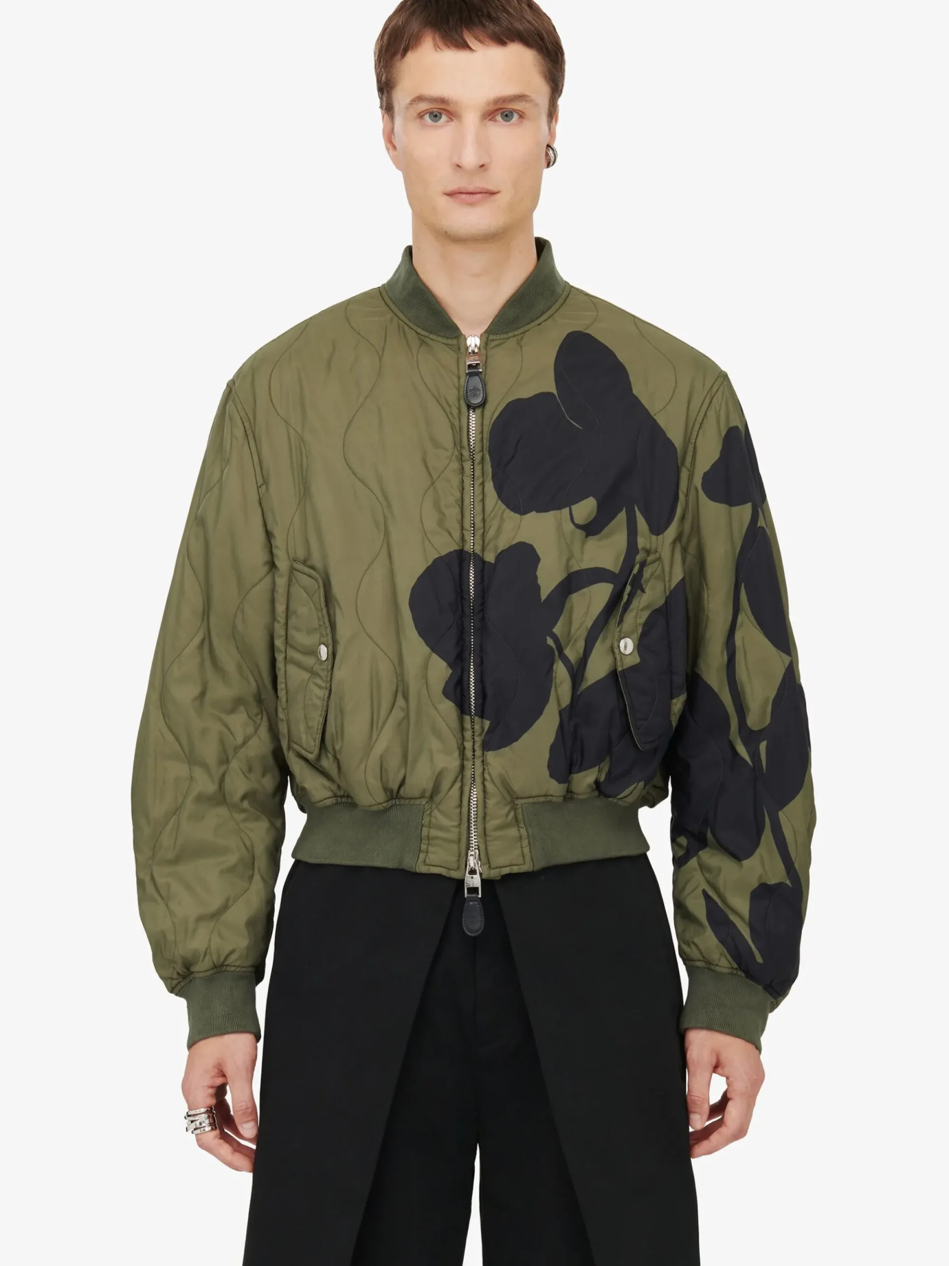 Men's Orchid Bomber Jacket in >Alexander McQueen Hot