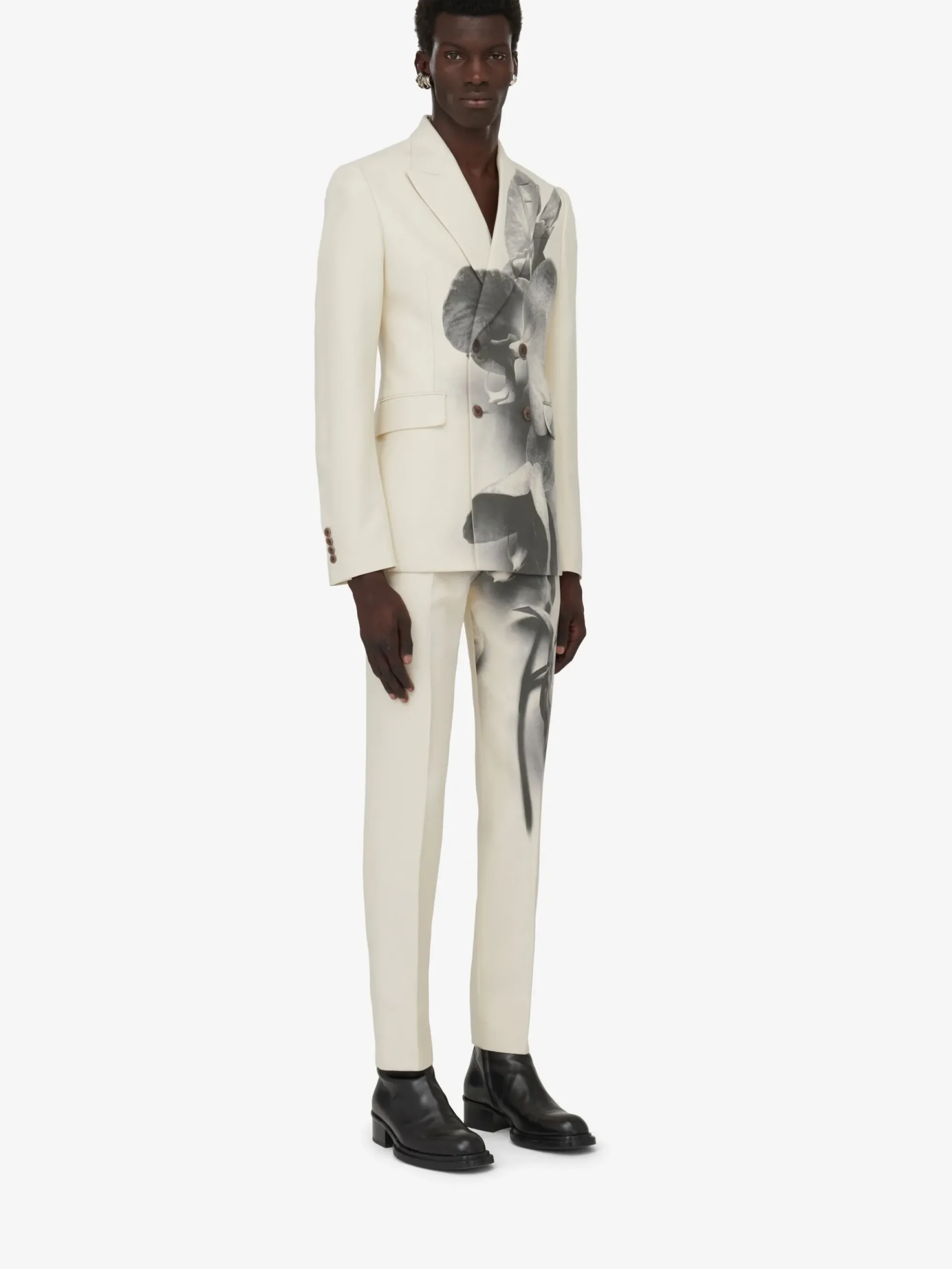 Men's Orchid Double-breasted Jacket in >Alexander McQueen Store