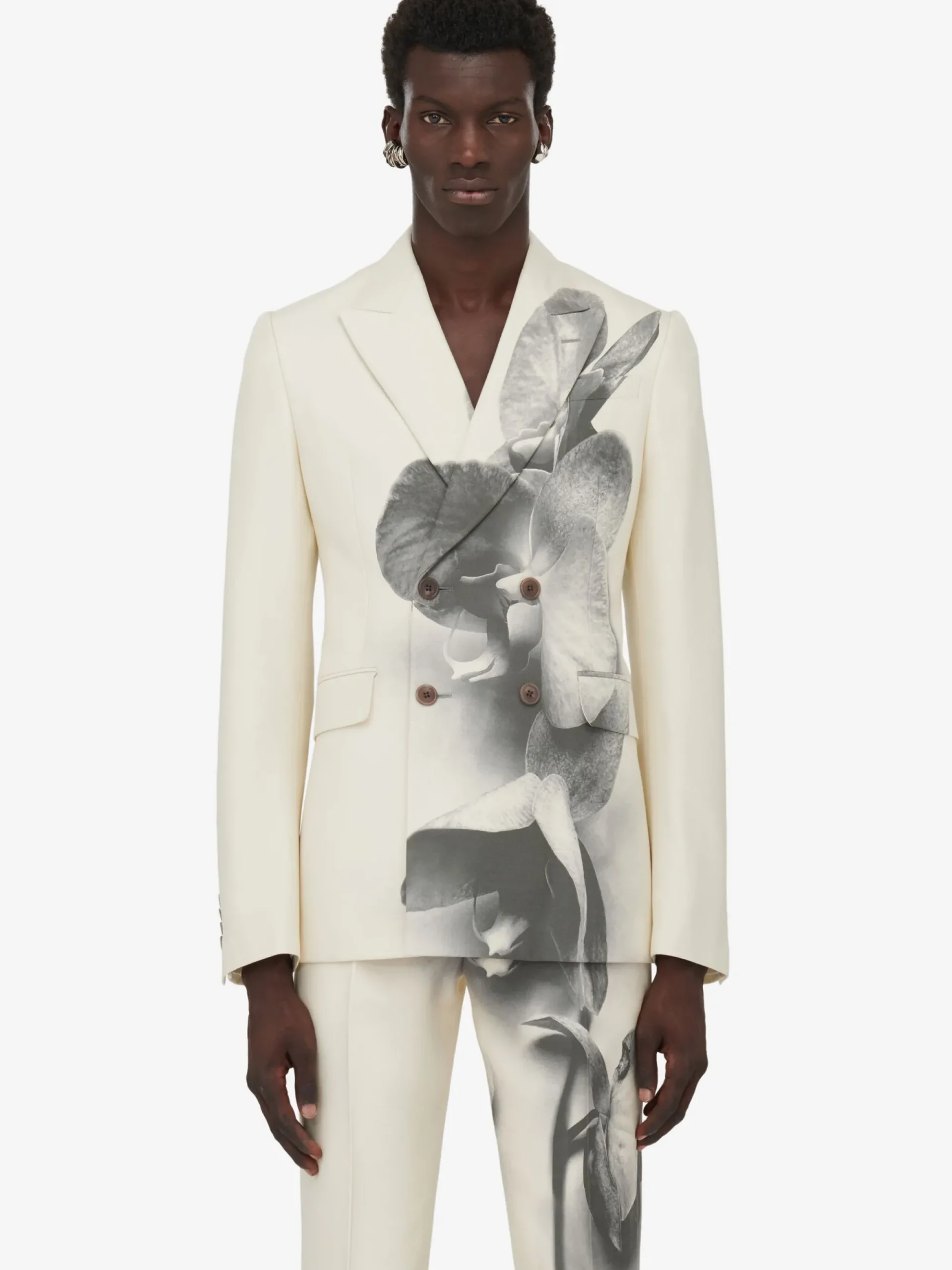 Men's Orchid Double-breasted Jacket in >Alexander McQueen Store