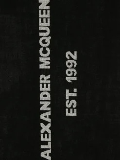 Men's Oversize McQueen Graffiti Scarf in ><noscript><img width=